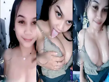 Aksi Live Pinkiss Dada Besar Becek Parah